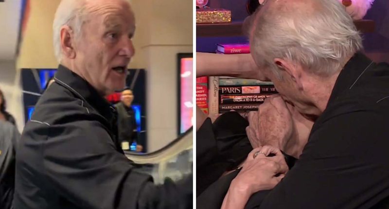Bill Murray captured railing against a pushy fan days before aggressively kissing Naomi Watts on 'Watch What Happens Live'