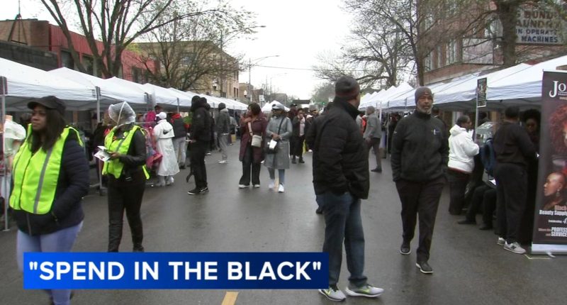Black-owned businesses featured at Spend in the Black event at 75th and King in effort to create Black Wall Street Chicago