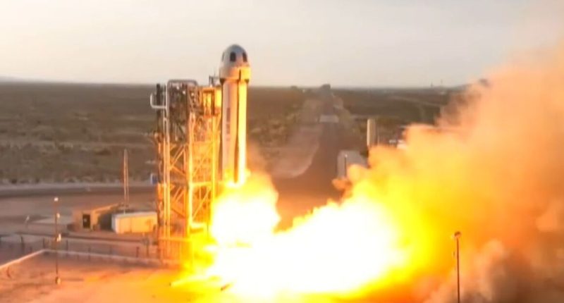Blue Origin launch LIVE: X viewers fear for Katy Perry after live feed chaos
