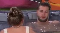 CBB's Chris Hughes, 32, gives JoJo Siwa, 21, a massage in the hot tub
