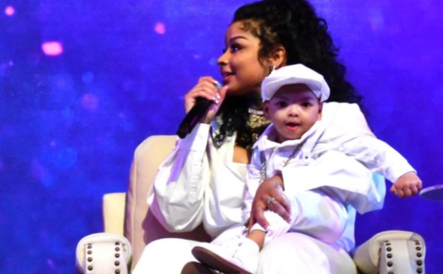 CHRISEAN ROCK PERFORMS NEW SONG 'YAHWEH' WITH HER BABY BY HER SIDE