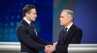 Canada’s Liberal Party and Prime Minister Mark Carney are projected to stay in power as the country digs in on Trump’s trade war