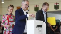 Canada's new Prime Minister and Liberal Leader Mark Carney casts his vote in Ottawa.