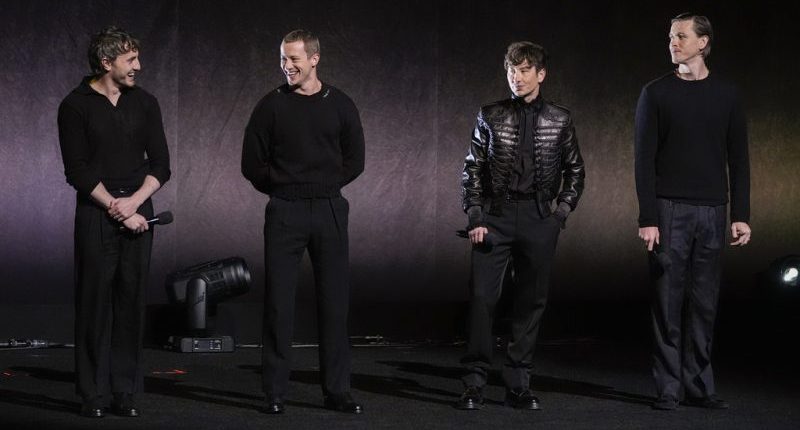 Paul Mescal, from left, Joseph Quinn, Barry Keoghan, and Harris Dickinson