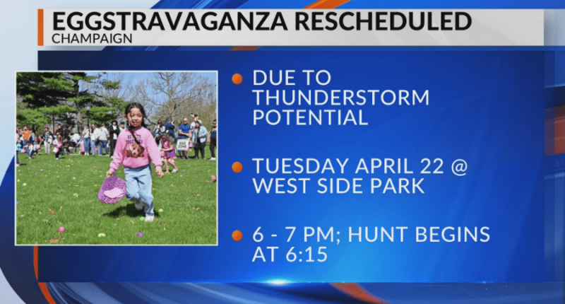 Champaign Park District reschedules egg hunt due to weather