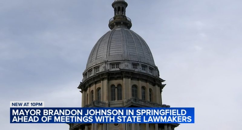 Chicago Mayor Brandon Johnson hosts reception for Chicago delegation ahead of key budget meetings in Springfield, Illinois