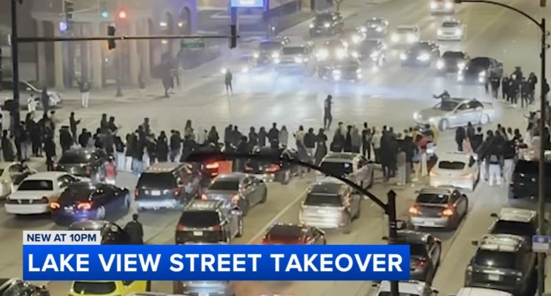 Chicago street takeover racing: Video shows cars drag racing, drifting near Ashland Avenue, West Diversey Parkway in Lakeview