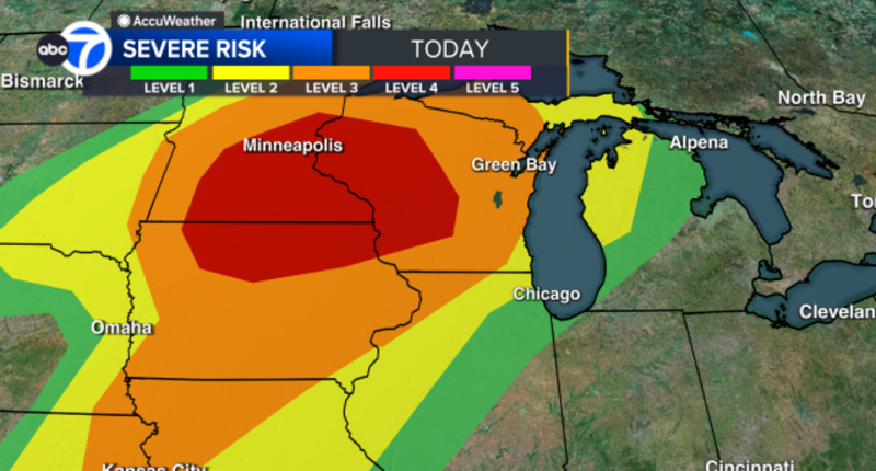 Chicago weather today: Upper Midwest braces for severe weather with the potential for strong tornadoes