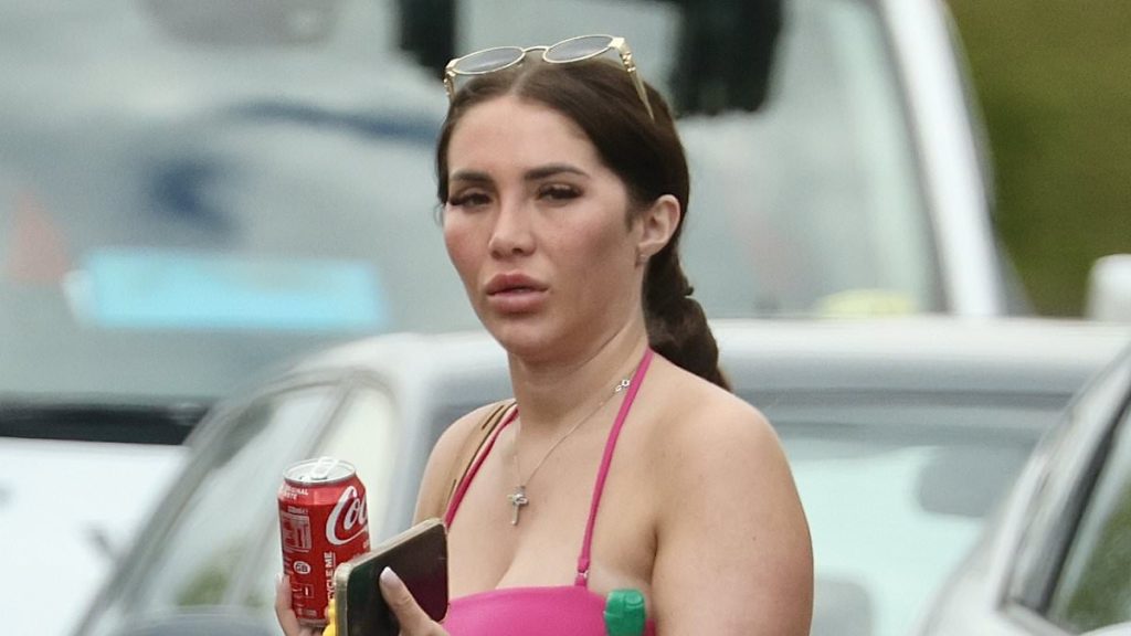 Chloe Brockett is seen for the first time since Jack Fincham spit