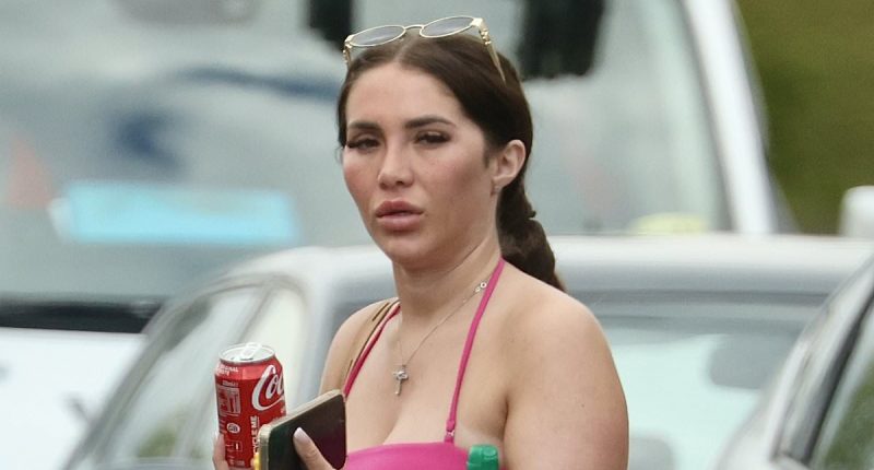 Chloe Brockett is seen for the first time since Jack Fincham spit