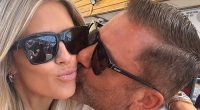 Christina Haack Gets Sweet Cheek Kiss From BF Christopher: 'My Guy' 