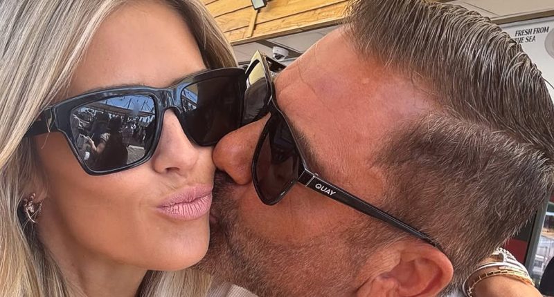 Christina Haack Gets Sweet Cheek Kiss From BF Christopher: 'My Guy' 