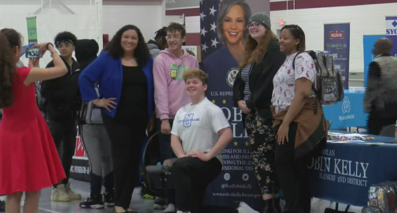 Danville High School students network at career fair