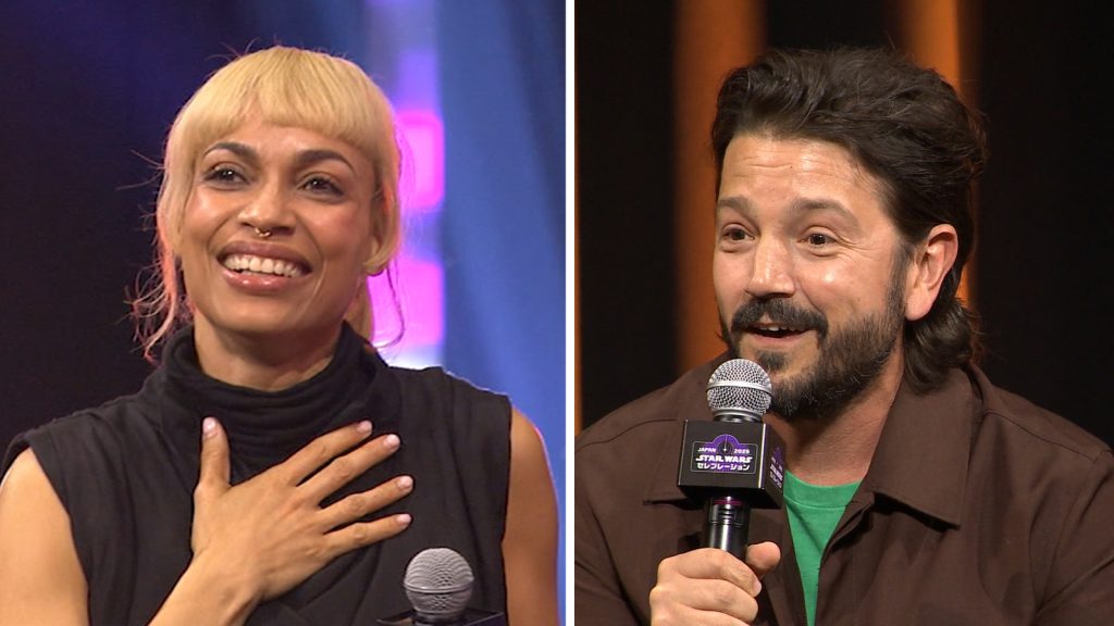 Diego Luna, Rosario Dawson & Hayden Christensen talk Andor final season & Ahsoka season two in interviews at Star Wars Celebration