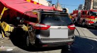 Driver crashes into crowd in downtown Los Angeles, several injured