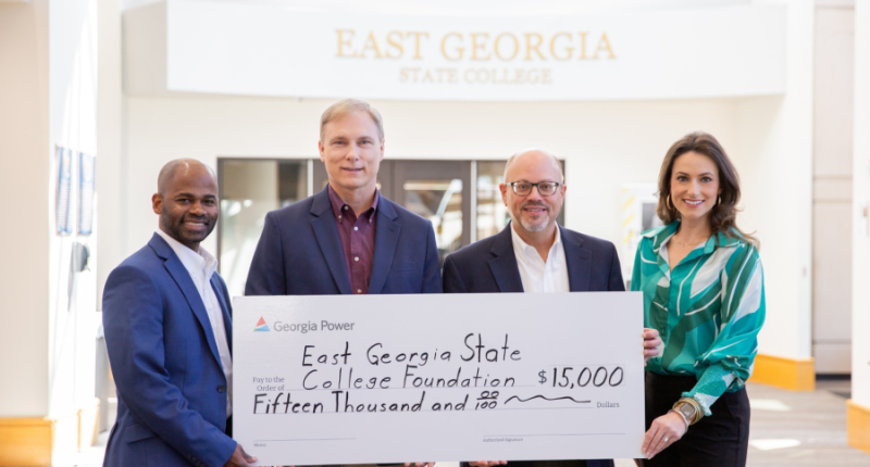 East Georgia State College receives donation from the Georgia Power Foundation