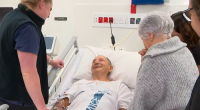 John Lorenzin was riding north on Fisheries Road at Devon Meadows about 2.15pm yesterday when he was struck by a grey BMW SUV.