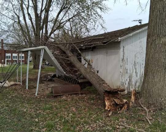 Emergency Management Agencies reporting storm damage in Illinois counties