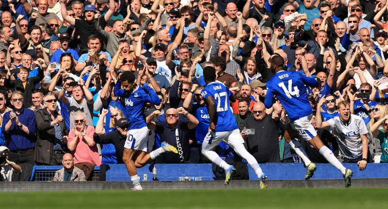 Everton 1-1 Arsenal: Iliman Ndiaye penalty cancels out Leandro Trossard's opener as Gunners are held to a point in blow to fading title hopes