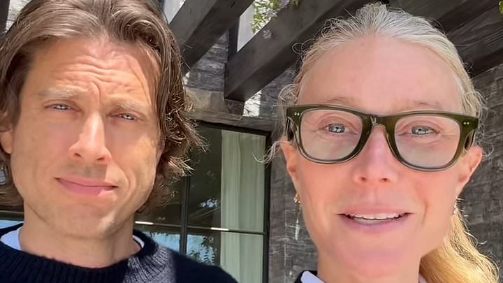 Fans in shock at Gwyneth Paltrow's husband's 'snow leopard' appearance