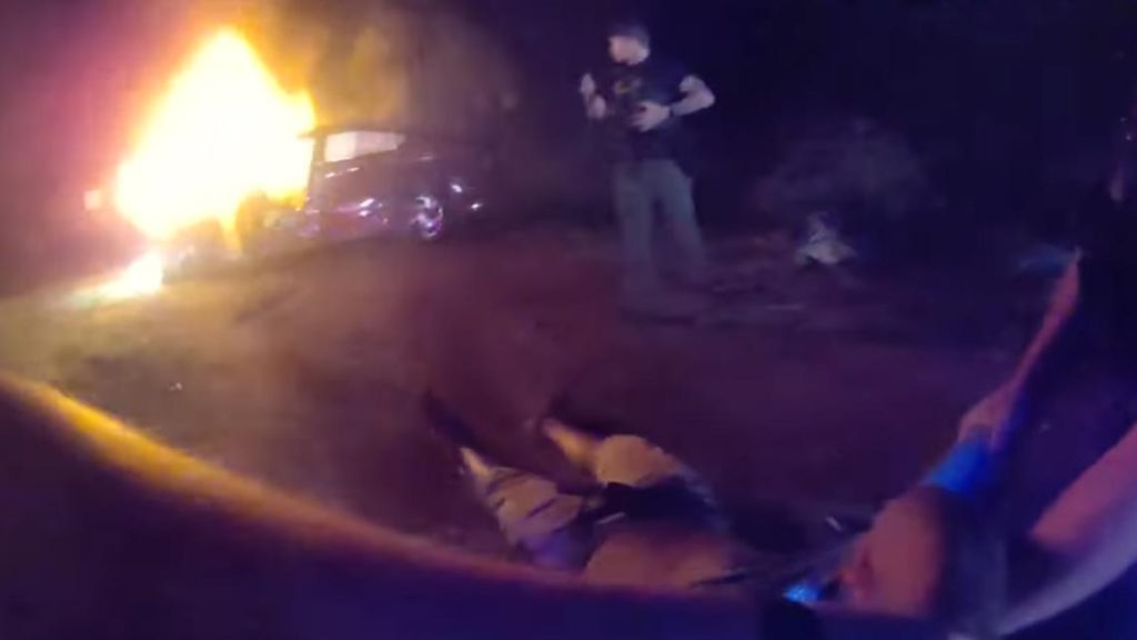 Florida man pulled from burning car in Vero Beach after crash, fleeing stop