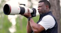 Former MLB great Ken Griffey Jr. photographs Masters