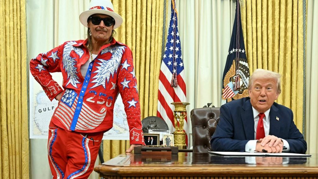 Fox reporter's hilarious Biden joke leaves Donald Trump and Kid Rock in stitches