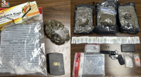 GSP seizes drugs, weapons from vehicle, residence search