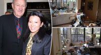 Gene Hackman and Betsy Arakawa’s cluttered, rat-infested home revealed in shocking new photos