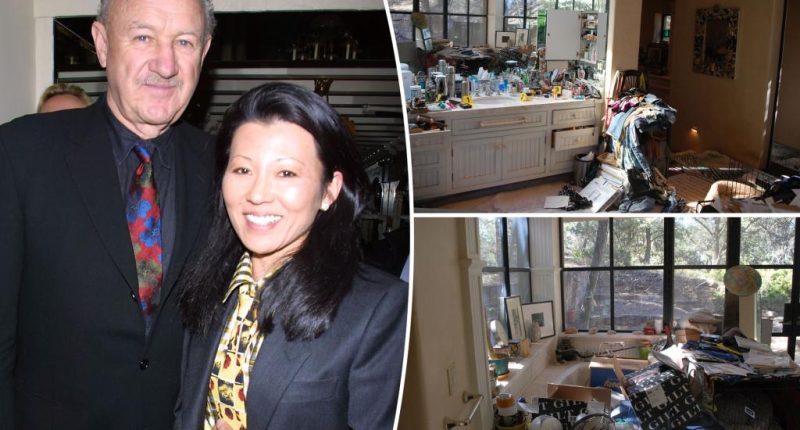Gene Hackman and Betsy Arakawa’s cluttered, rat-infested home revealed in shocking new photos
