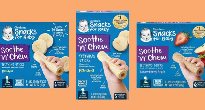 Gerber teething sticks still on shelves despite recall over choking concerns, company warns