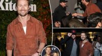 Glen Powell parties with Leonardo DiCaprio, Tobey McGuire and more amid Sydney Sweeney dating rumors