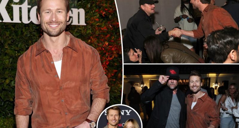 Glen Powell parties with Leonardo DiCaprio, Tobey McGuire and more amid Sydney Sweeney dating rumors