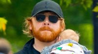 Harry Potter star Rupert Grint pictured with adorable newborn baby after secretly becoming dad for a second time