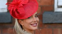 Helen Flanagan cuts a glamorous figure in a pink caped gown as she joins leggy Ekin-Su Cülcüloğlu and The Traitors winner Leanne Quigley leading the star-studded arrivals at the Grand National at Aintree