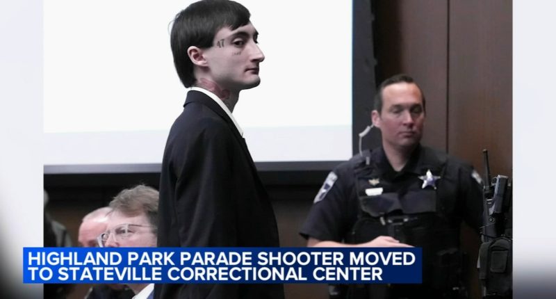 Highland Park parade shooting: Robert Crimo III transferred to Stateville prison to serve life sentence for killing 7, injuring 48