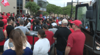 Houston Cougar fans rally as team heads to Final Four