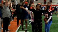 Illinois football moms hit the practice field