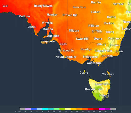 Impending tropical cyclone triggers mid-Autumn heatwave in south-eastern Australia