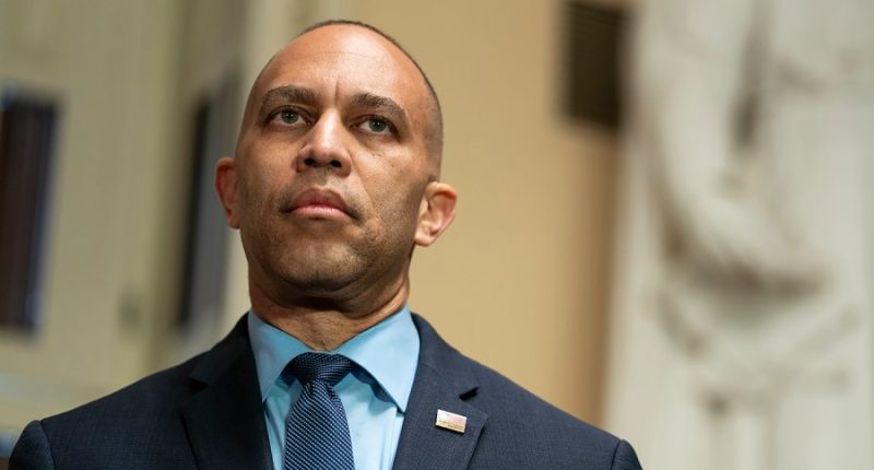 Jeffries accuses Trump of tanking the economy to create opportunities for the rich