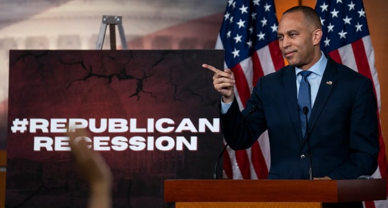 Jeffries hammers Trump: It’s ‘recession day,’ not ‘liberation day’