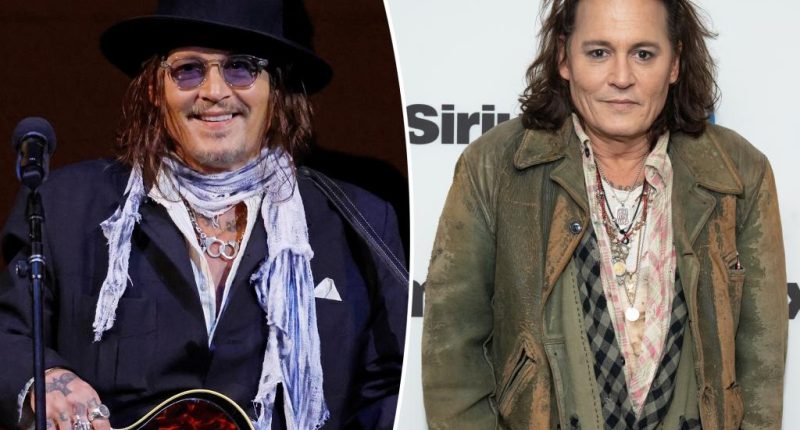 Johnny Depp looks unrecognizable as a silver fox in comeback movie ‘Day Drinker’