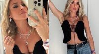 Kristin Cavallari proudly shows off plastic surgery in lace-up bustier at Stagecoach 2025
