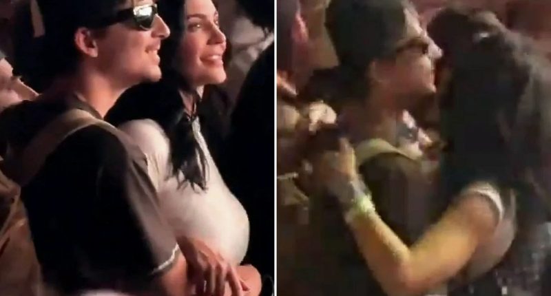 Kylie Jenner and Timothée Chalamet look loved up as they’re spotted getting cozy in the crowd at Coachella