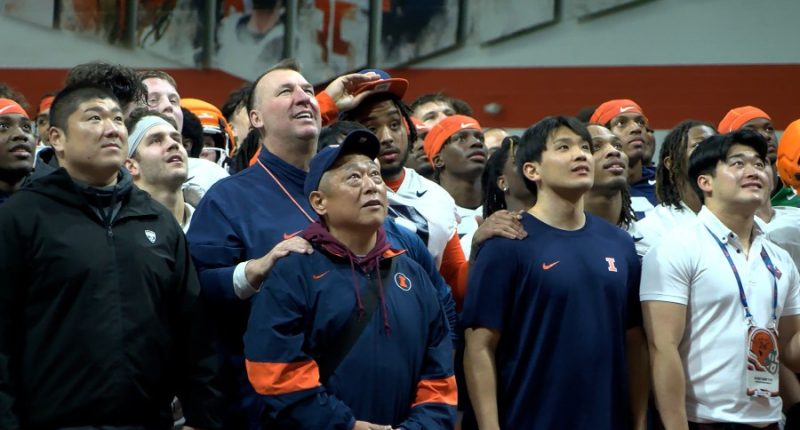 Longtime friend of Bielema brings team from Japan to visit Illini
