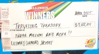 Lucky Illinois tourist wins $3 million on Ultimate Diamond Jackpot lottery ticket bought at Komal Wine and Liquors in Chicago