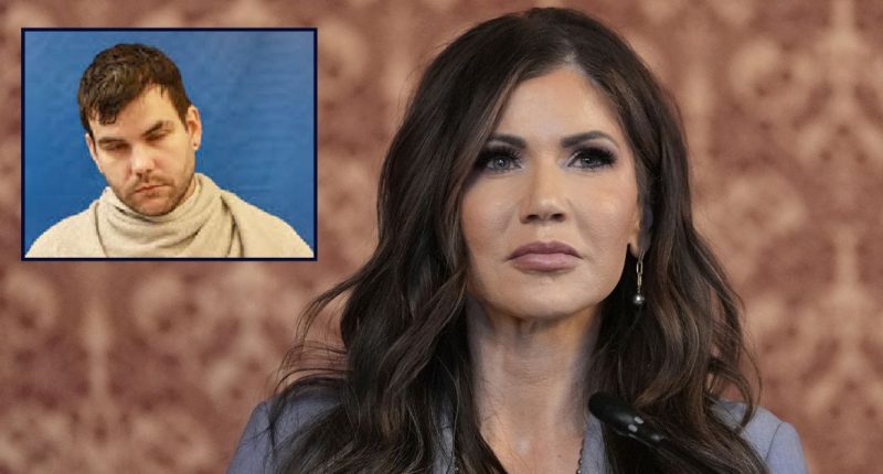 Man arrested after posts allegedly target Kristi Noem, ICE