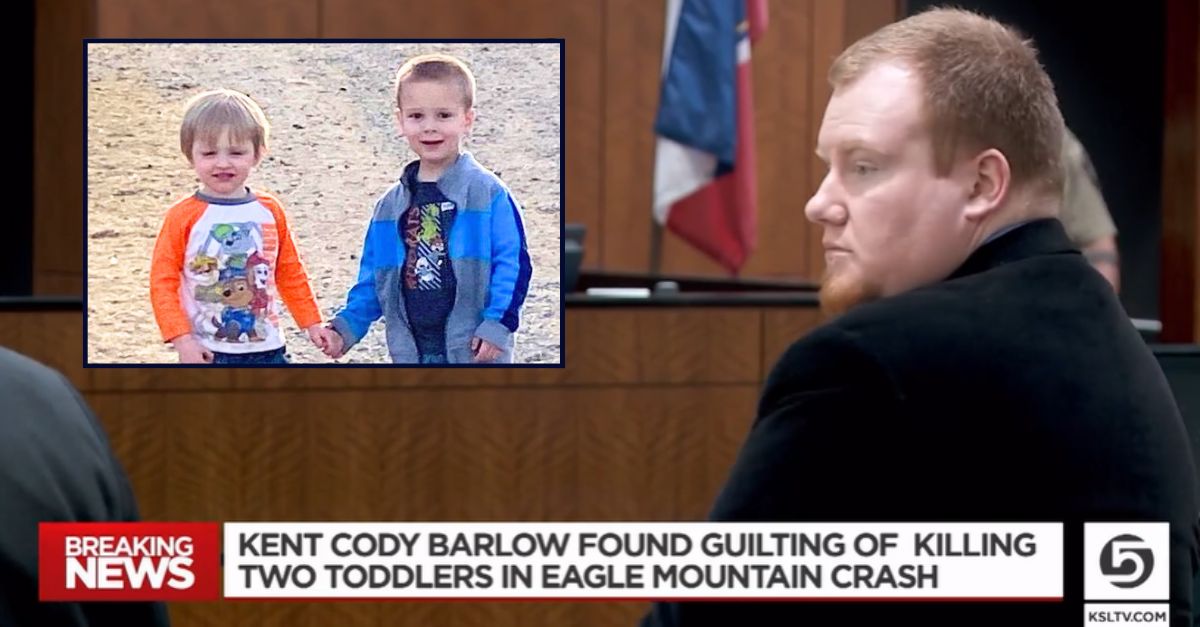 Man guilty of crashing car into boys playing with toy trucks