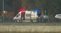 ﻿At 6.30pm, emergency workers found the body of a 83-year-old man in the water after initial search efforts failed.