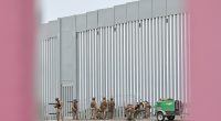Marines install razor wire at border park, further restricting access